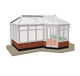 P-Shaped victorian conservatory