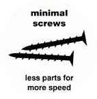 K2 Adventages minimal screws