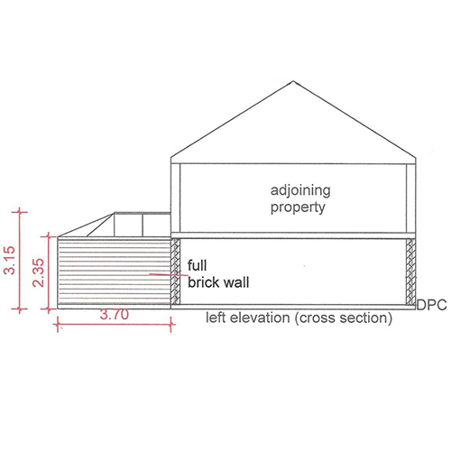 left elevation image