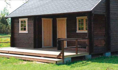 log cabines